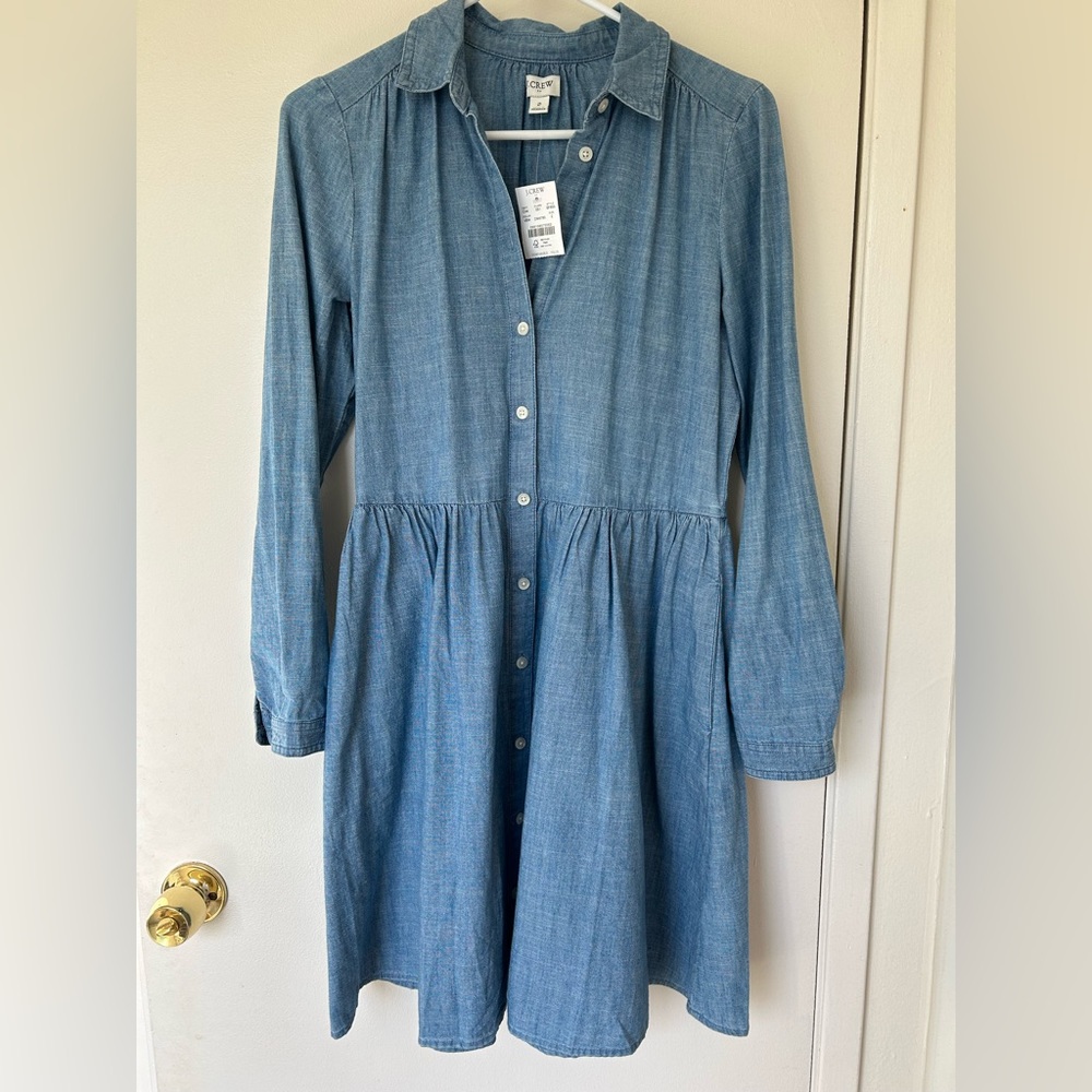 J Crew Chambray Shirt Dress